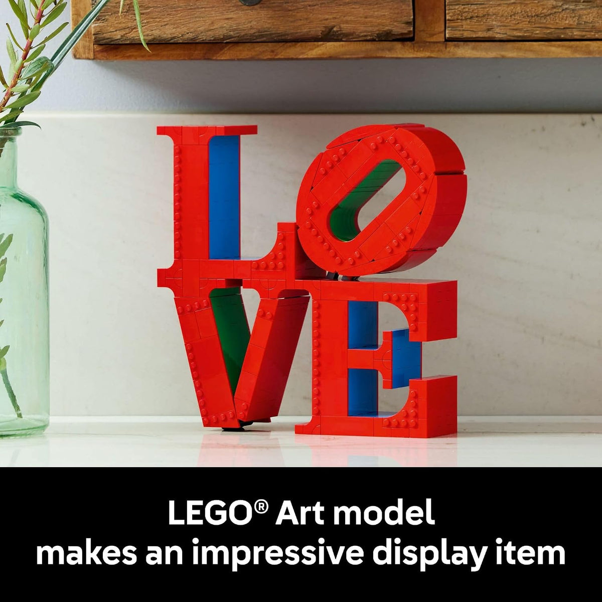 LEGO Art Love Juego de construcción coleccionable \u2013 Kit de bri...