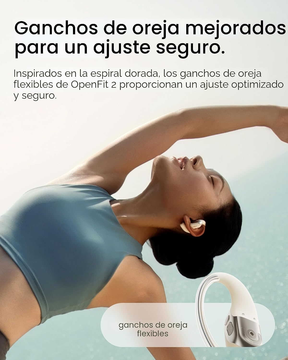 SHOKZ OpenFit 2 Auriculares de Oreja Abierta, Auriculares Inalámbri...