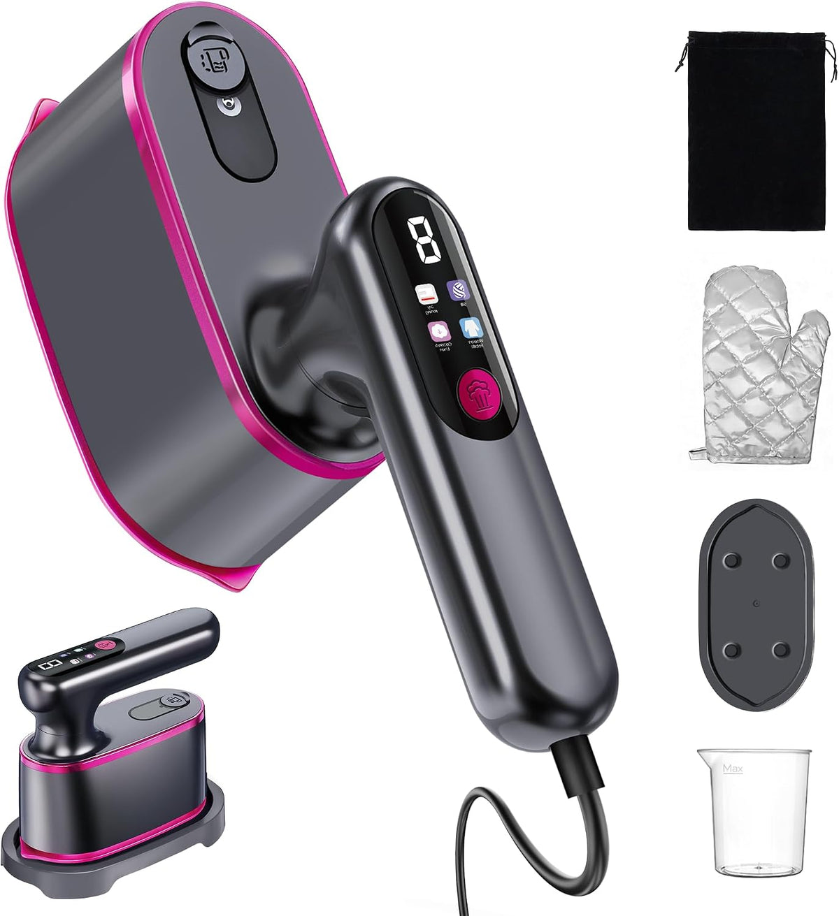 WISHBAY Vaporizador portátil de viaje de mano para ropa, vaporizado...
