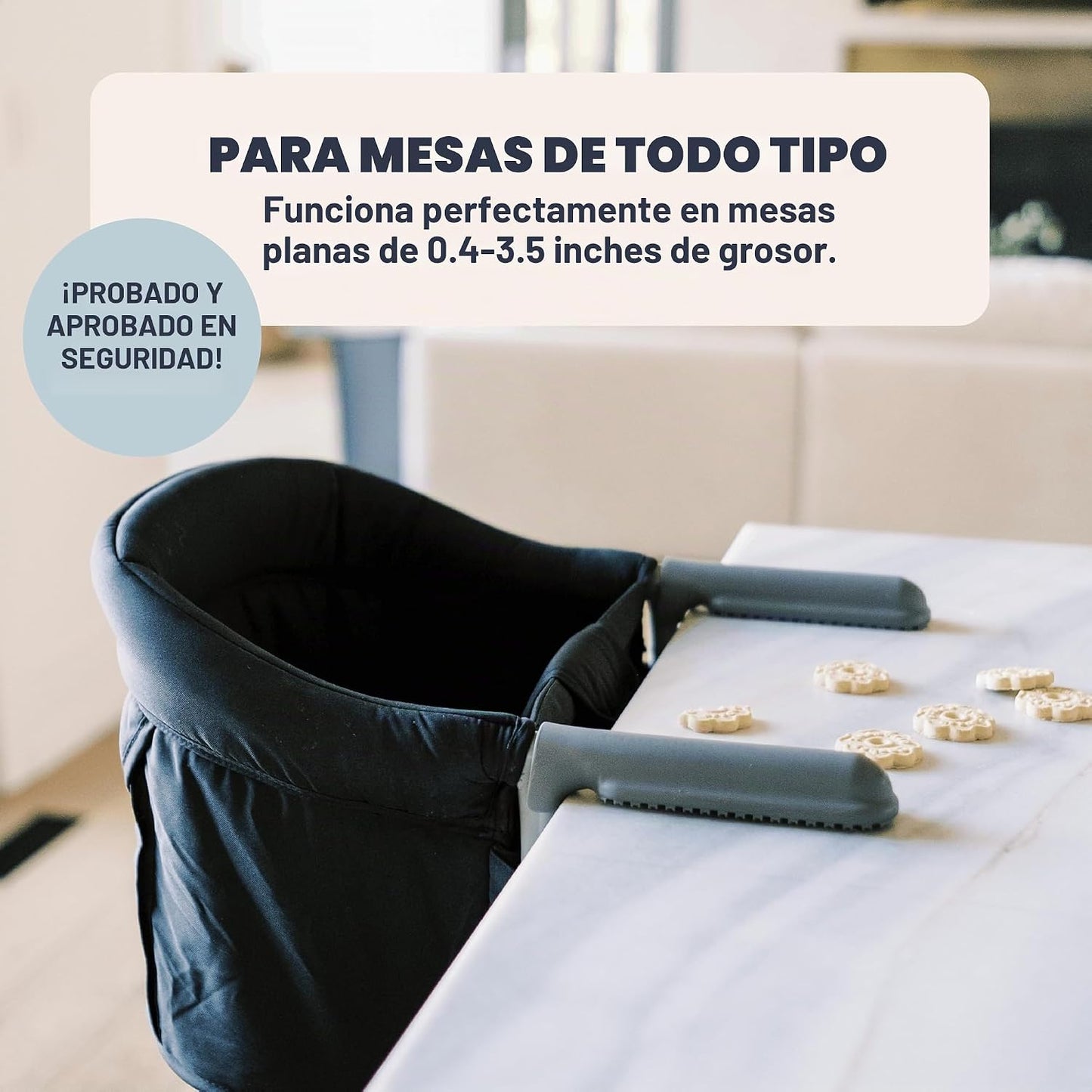 Colugo Silla alta con clip, silla alta portátil para bebé y niño, a...