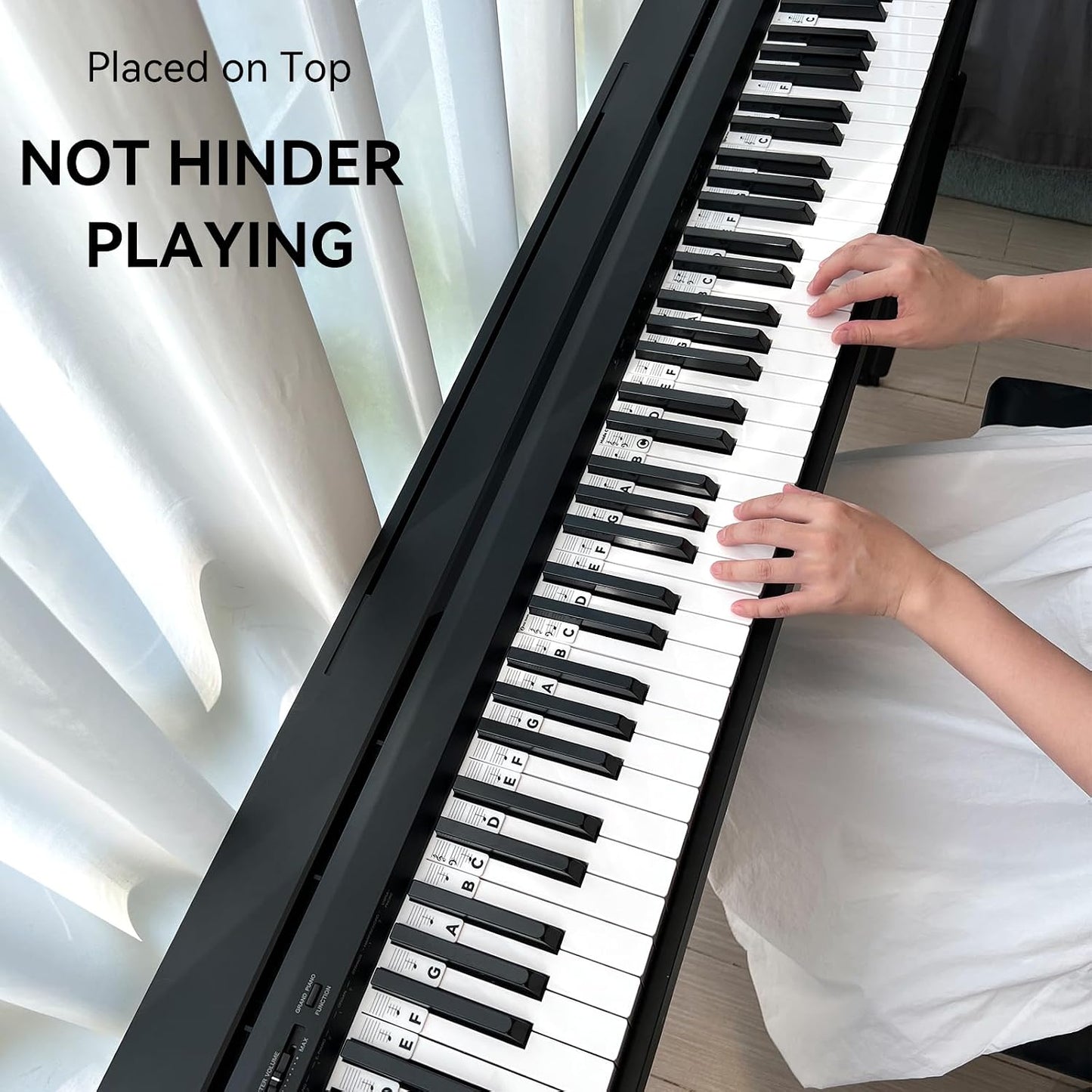 BEATBIT Guía de notas de piano para principiantes, etiquetas extraí...