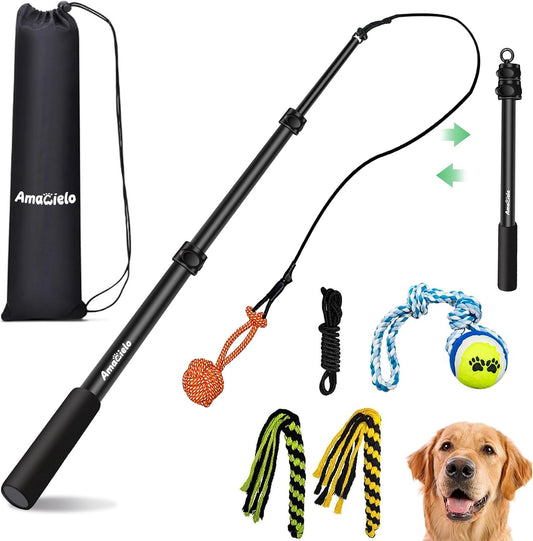 AmaCielo Poste de Flirteo para Perros, Juguetes Interactivos de Tir...