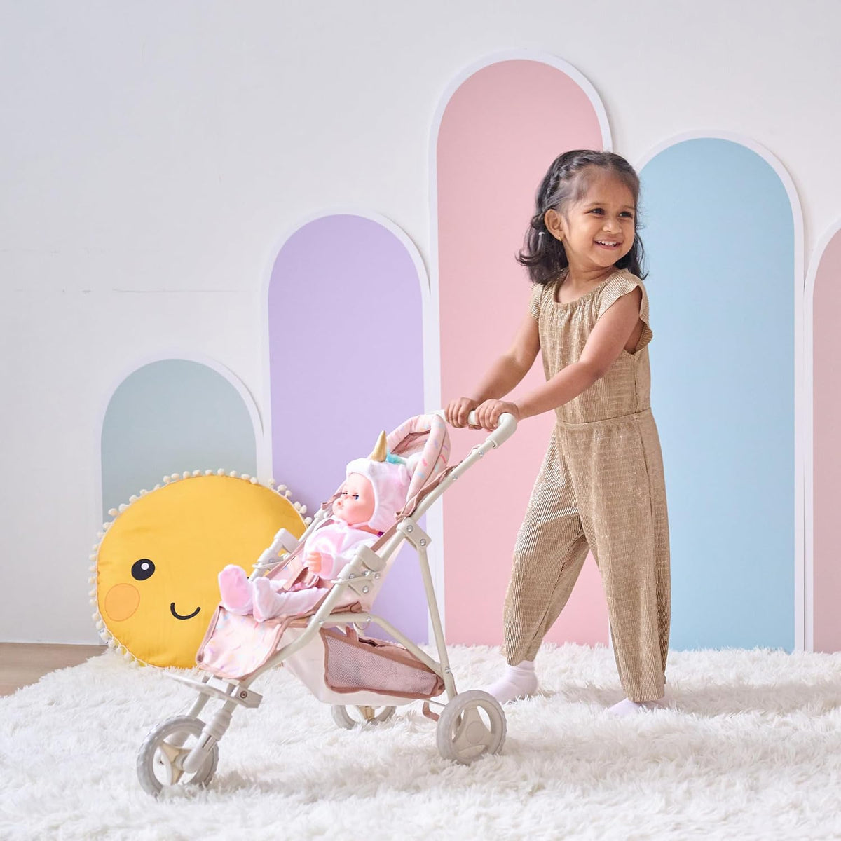 Olivia's Little World Cochecito para Muñecas Bebé con Toldo y C...