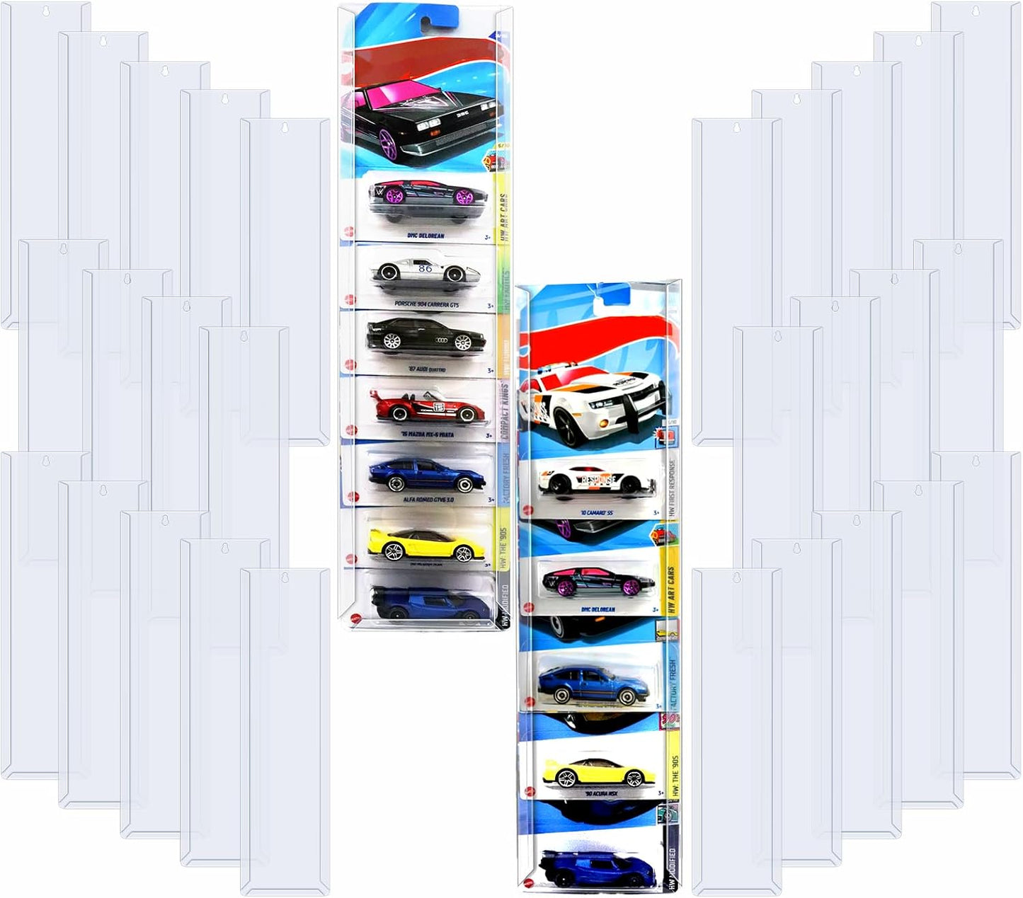 30 piezas de estuche de exhibición de autos modelo con montaje en p...