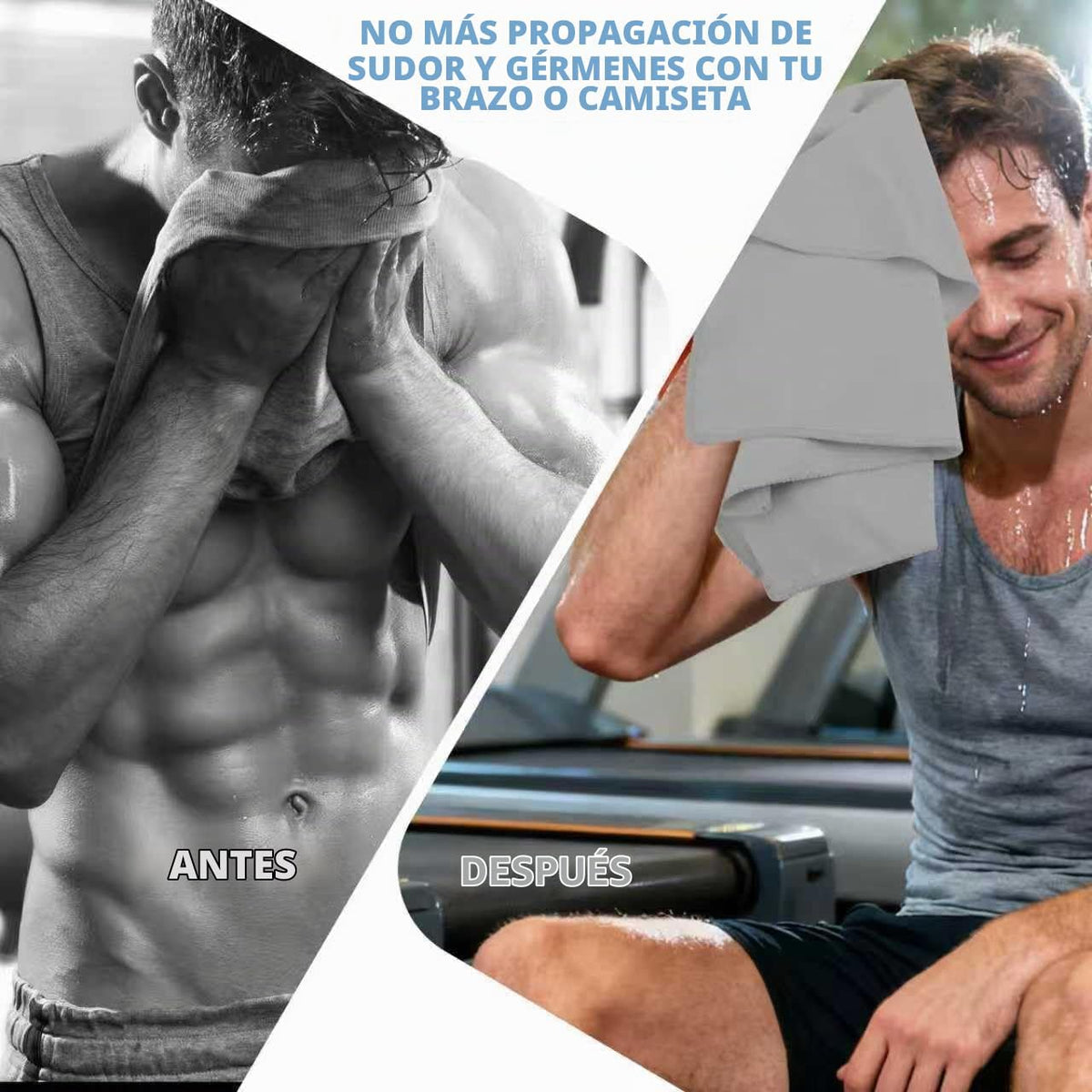 Vnoss Toallas de gimnasio de microfibra, de secado rápido, altament...