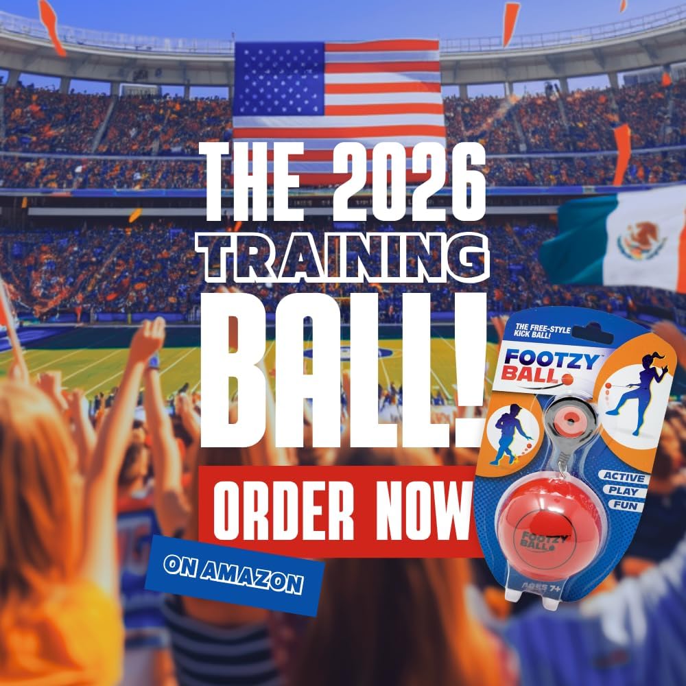 Blue Orange FootzyBall - Pelota retráctil de estilo libre, para niñ...