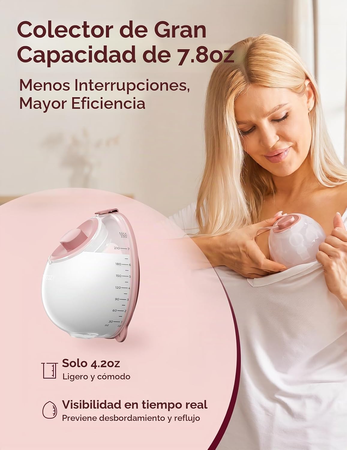 Momcozy - Bomba extractora de leche V1 Pro de grado hospitalario, s...