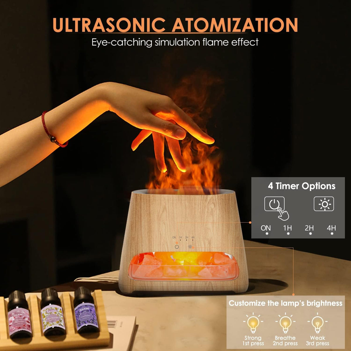 SALKING Difusor de aceite esencial 2 en 1 para el hogar y lámpara d...