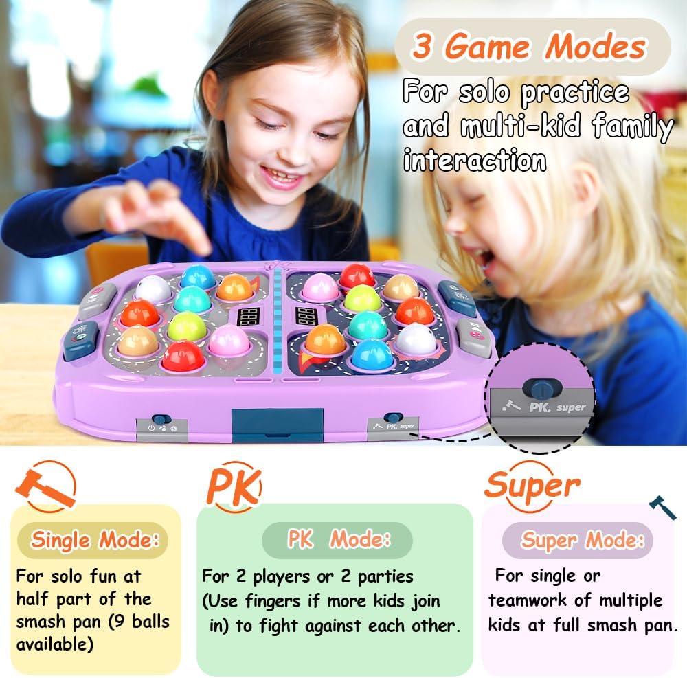ANNKIE Whack Game Mole para niños, juguetes para niños y niñas de 3...