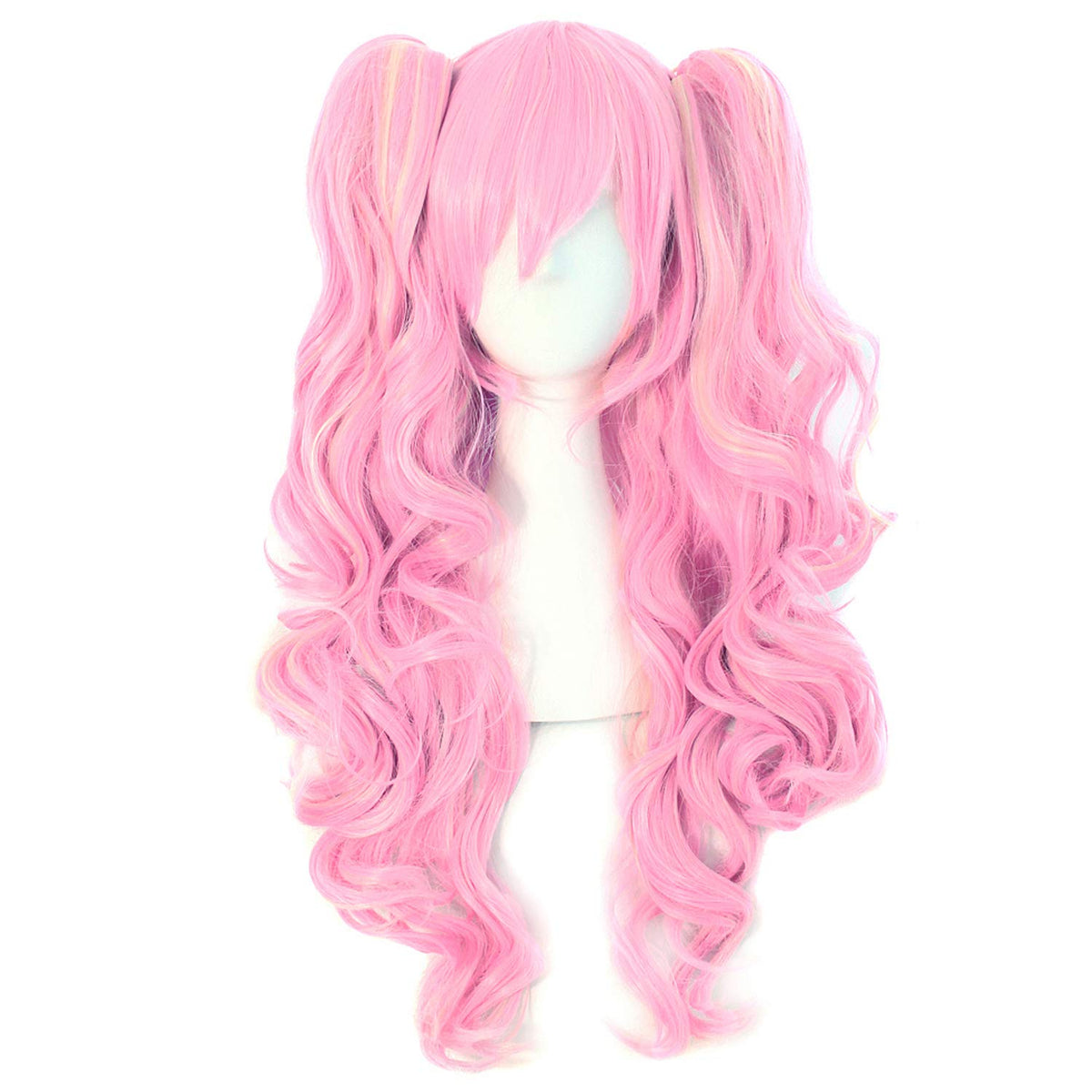 MapofBeauty Lolita Peluca larga y rizada con clip en colas de cabal...