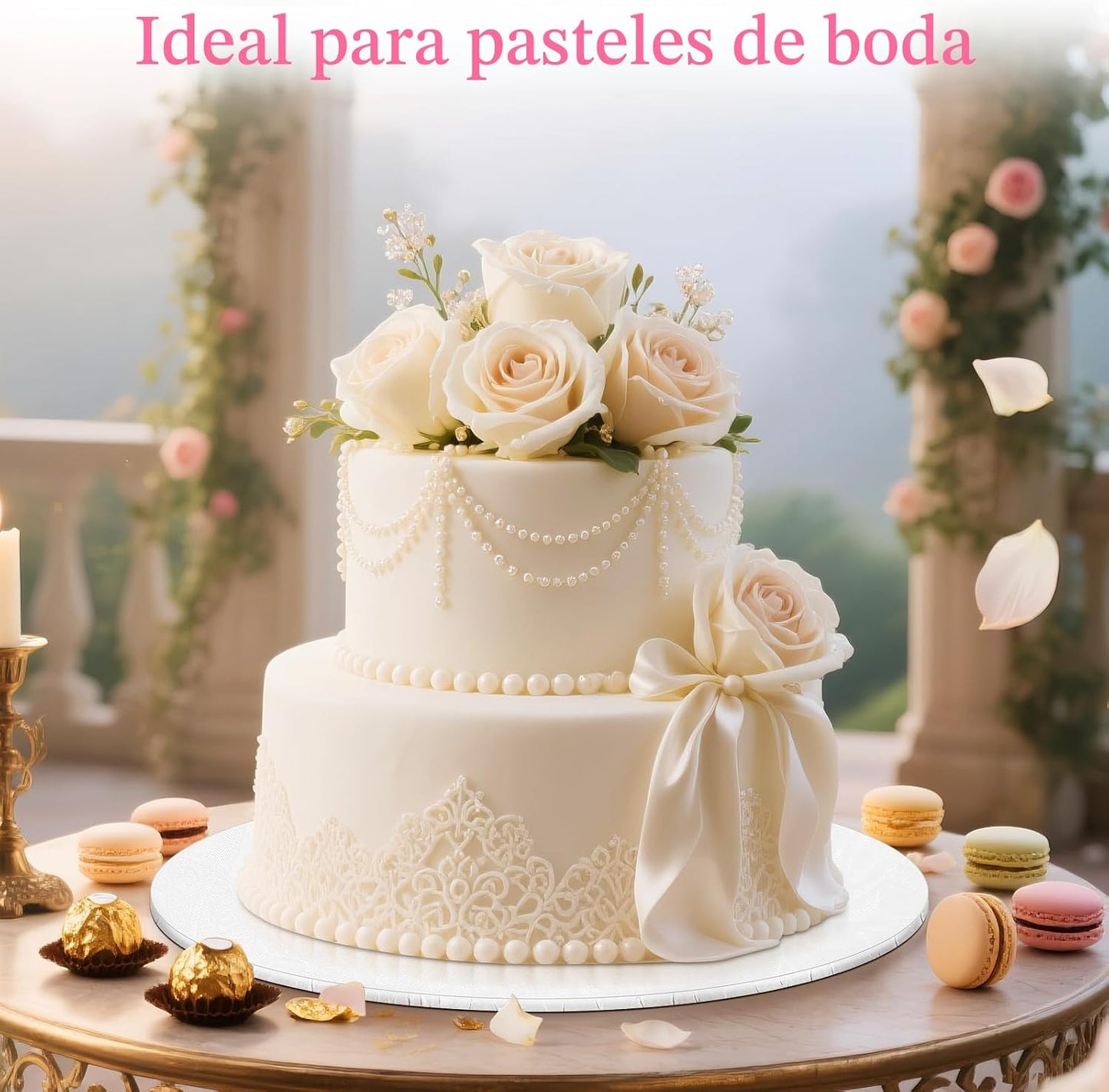 Tambor para Pasteles de 14 Pulgadas, Bases para Pasteles de 14 Pulg...