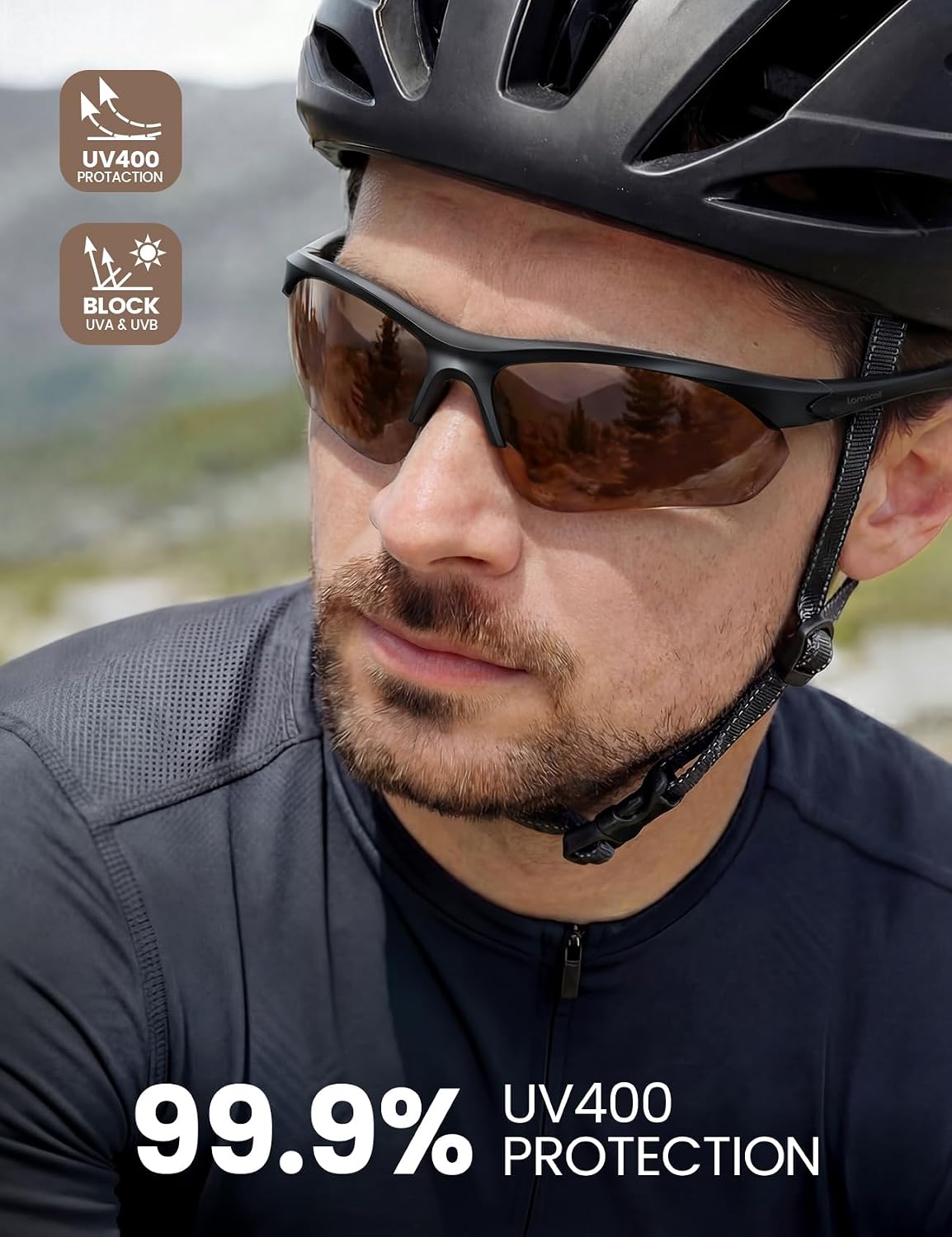 Lamicall Gafas de Sol Deportivas polarizadas de 22 g para Hombres y...