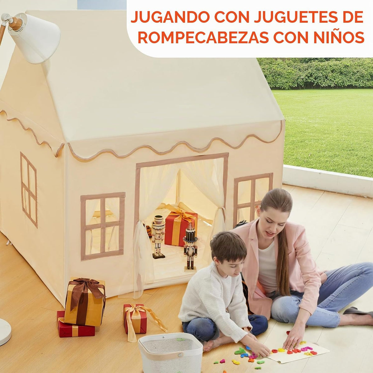 RongFa Playhouse - Tienda de campaña para niños, portátil con alfom...