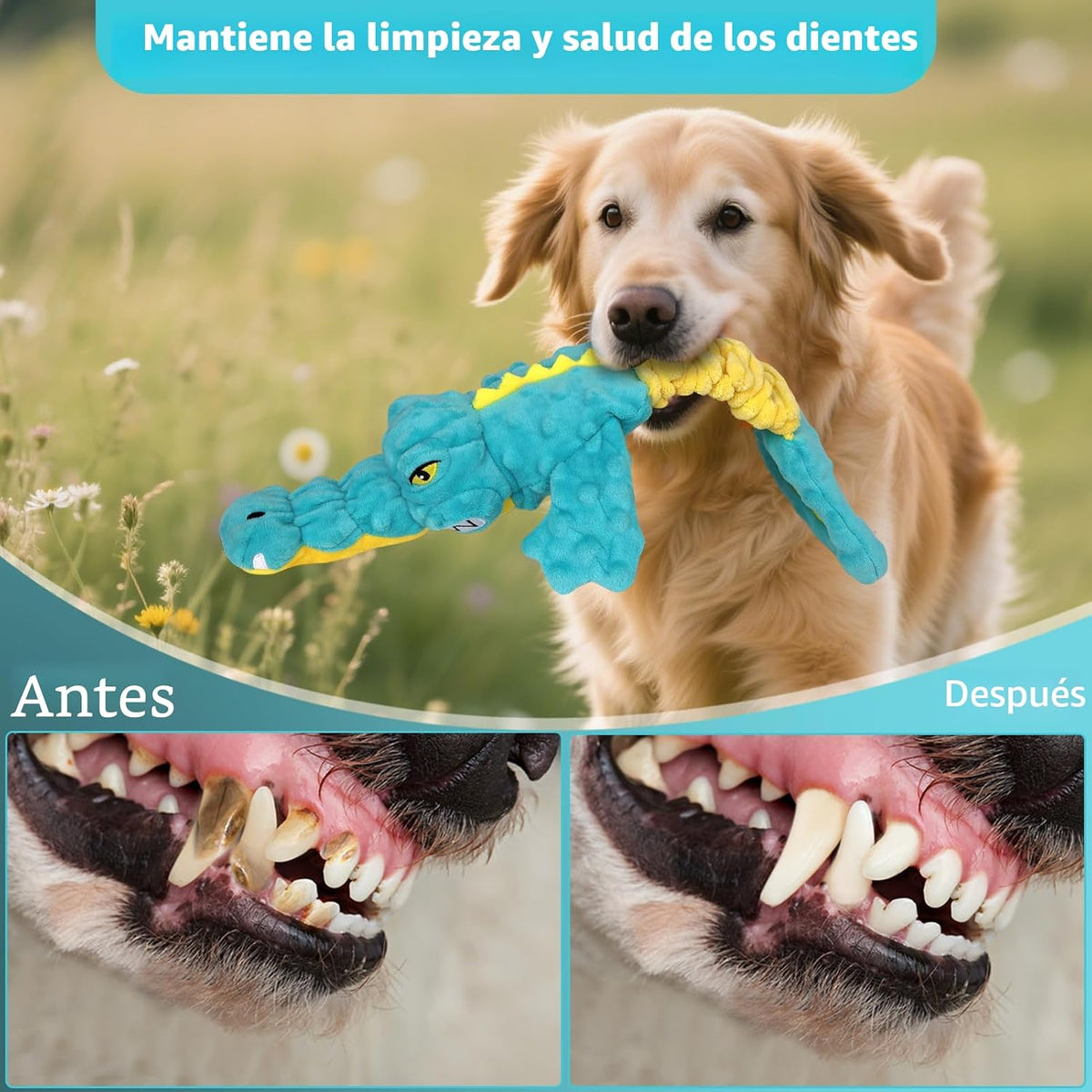 Juguetes para perros Lindo juguete de aligátor para perros, juguete...
