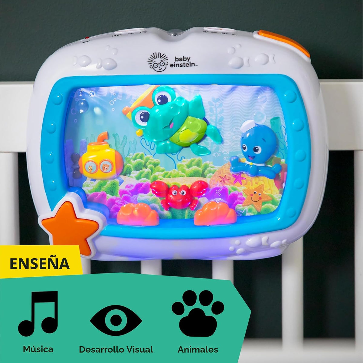 Baby Einstein Sea Dreams - Calmante de juguete con control remoto,...