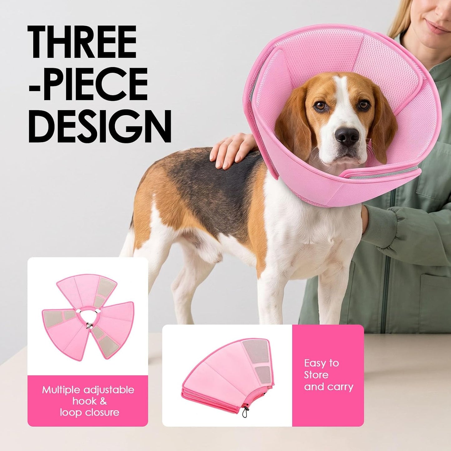 AOFITEE Cono suave para perro, conos ajustables para perros después...