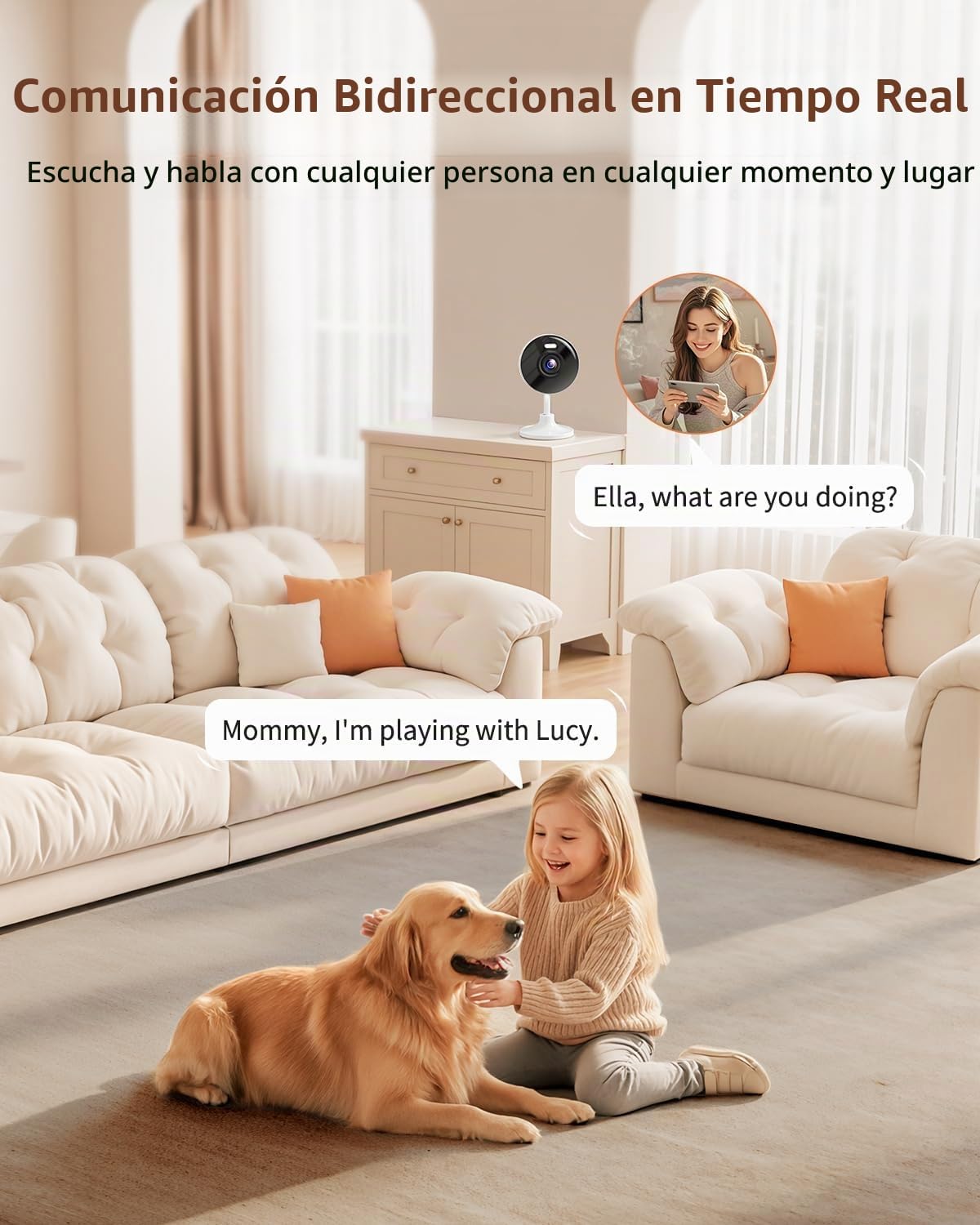Cámaras 2K para seguridad del hogar, cámara de seguridad WiFi 5G y...