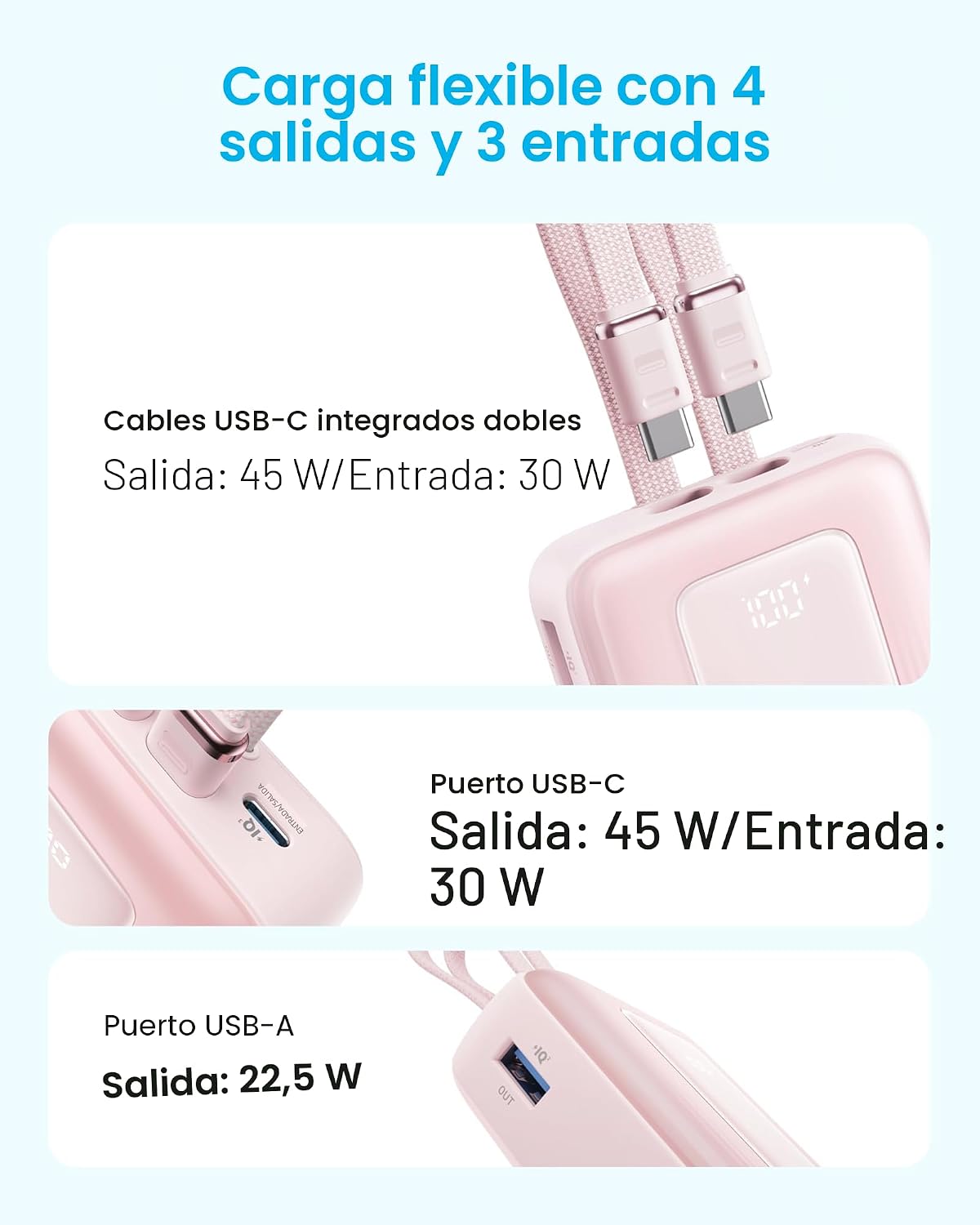 Anker Zolo - Banco de energía (versión actualizada 2025), carga ráp...