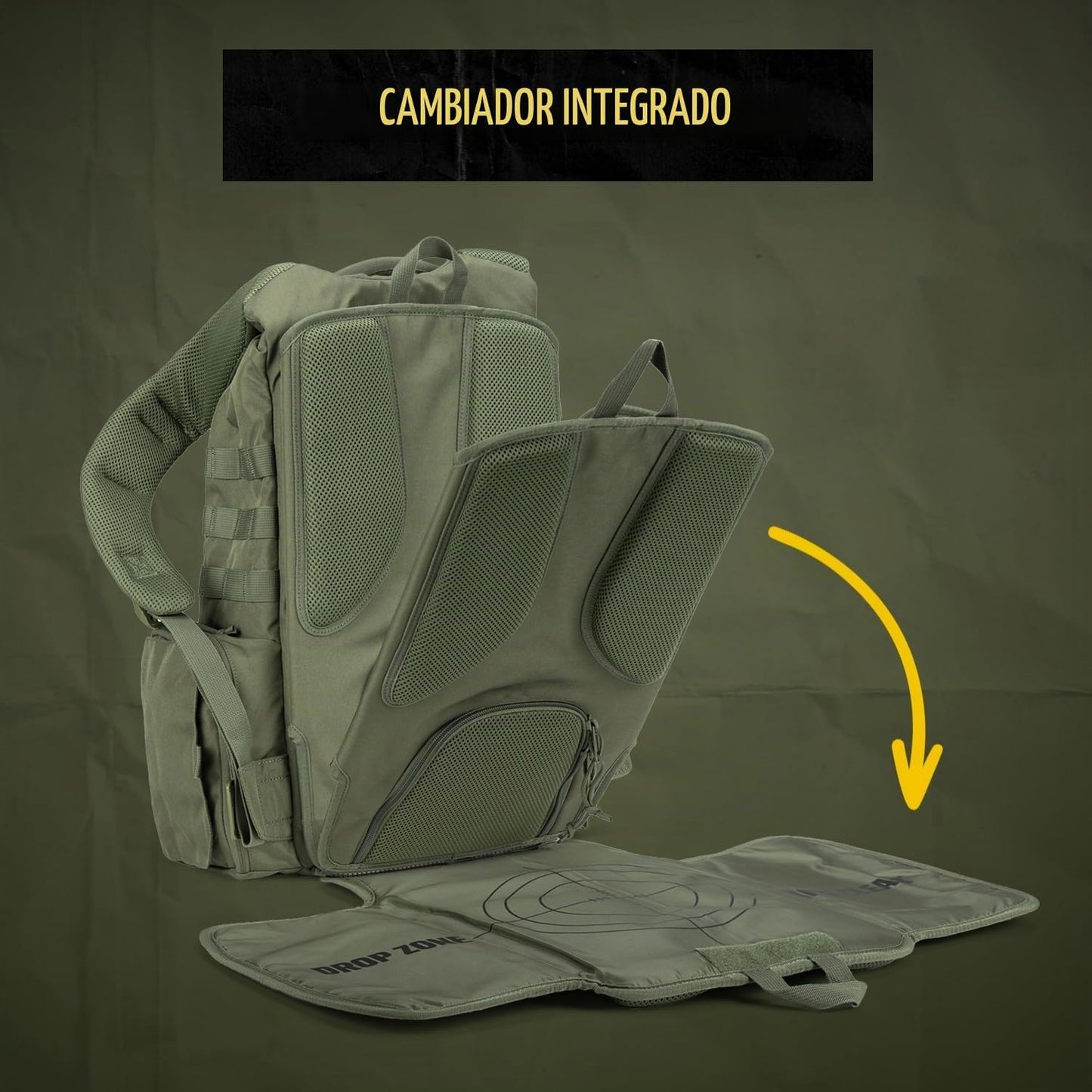 Tactical Baby Gear Daypack Mochila Táctica de Pañales para Papás -...