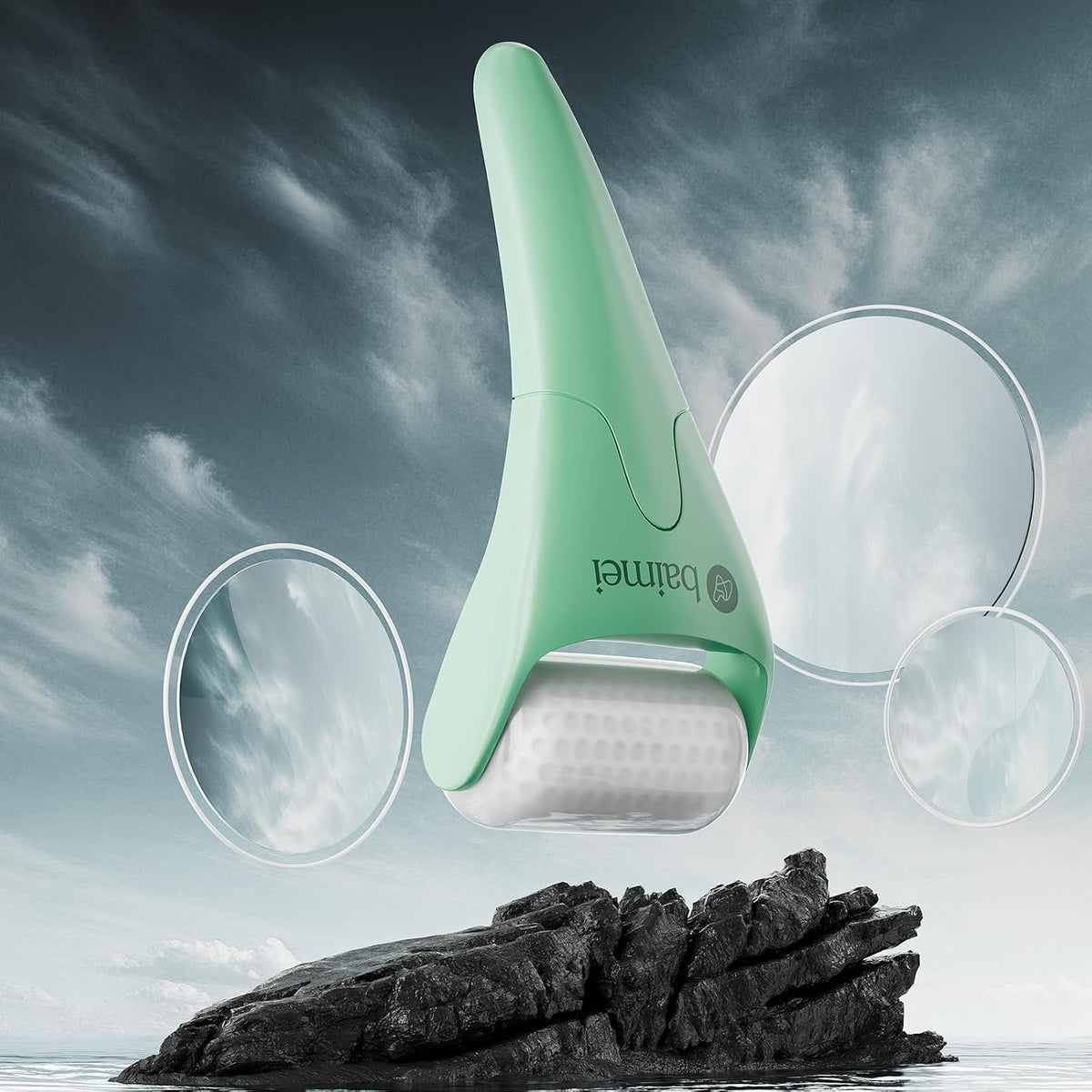BAIMEI Rodillo de hielo IcyMe y herramientas faciales Gua Sha que r...