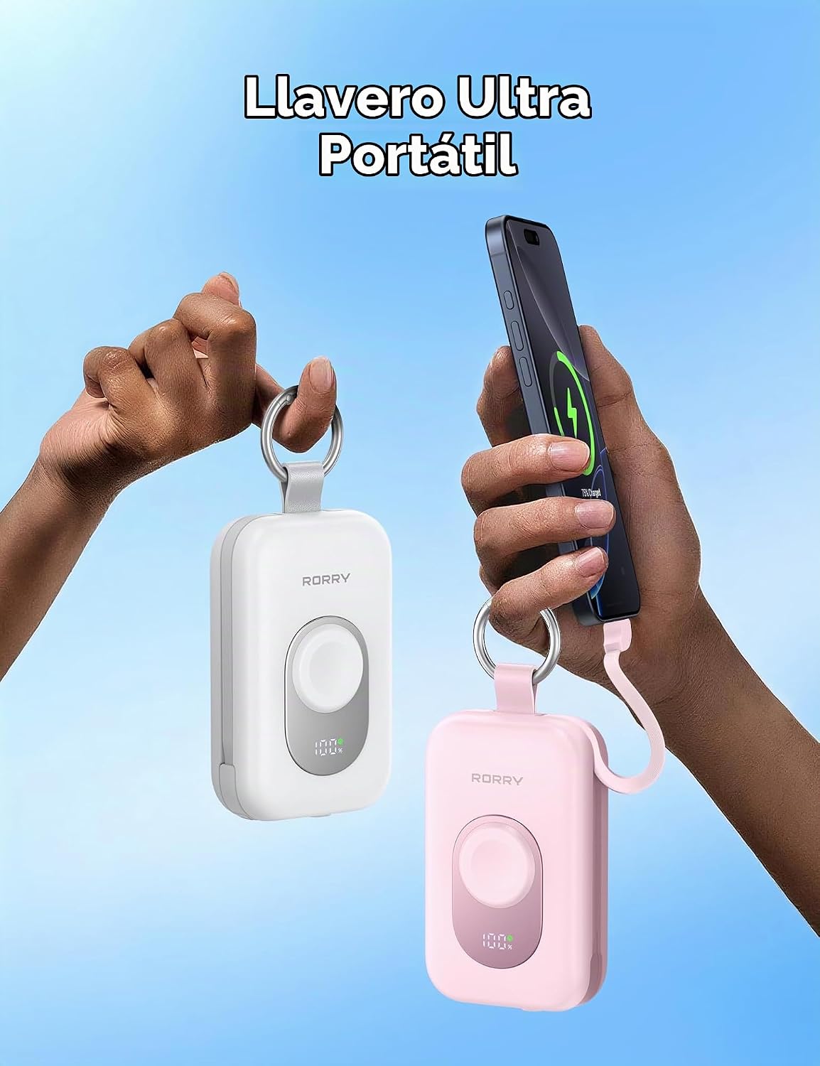 RORRY Cargador portátil, Banco de energía portátil de 20000mAh PD 3...