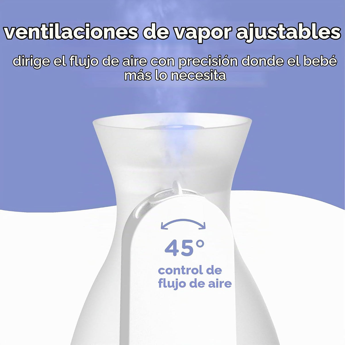 Ubbi Humidificador ultrasónico, diseño de llenado superior fácil |...