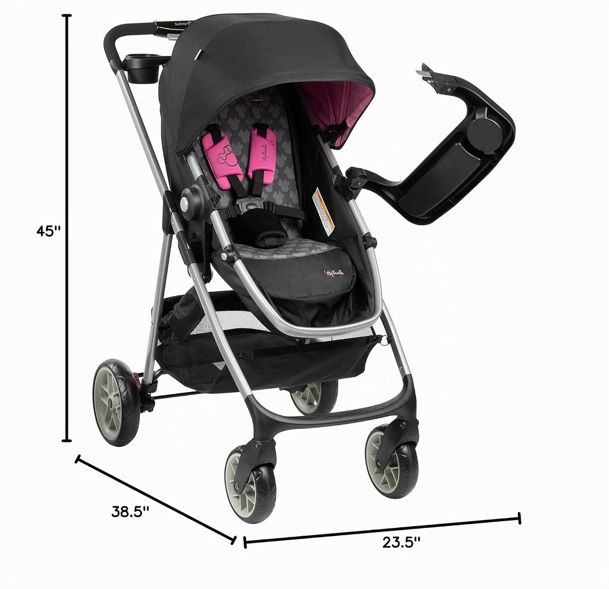 Disney Baby Minnie Mouse Grow and Go Sistema de viaje modular, Simp...