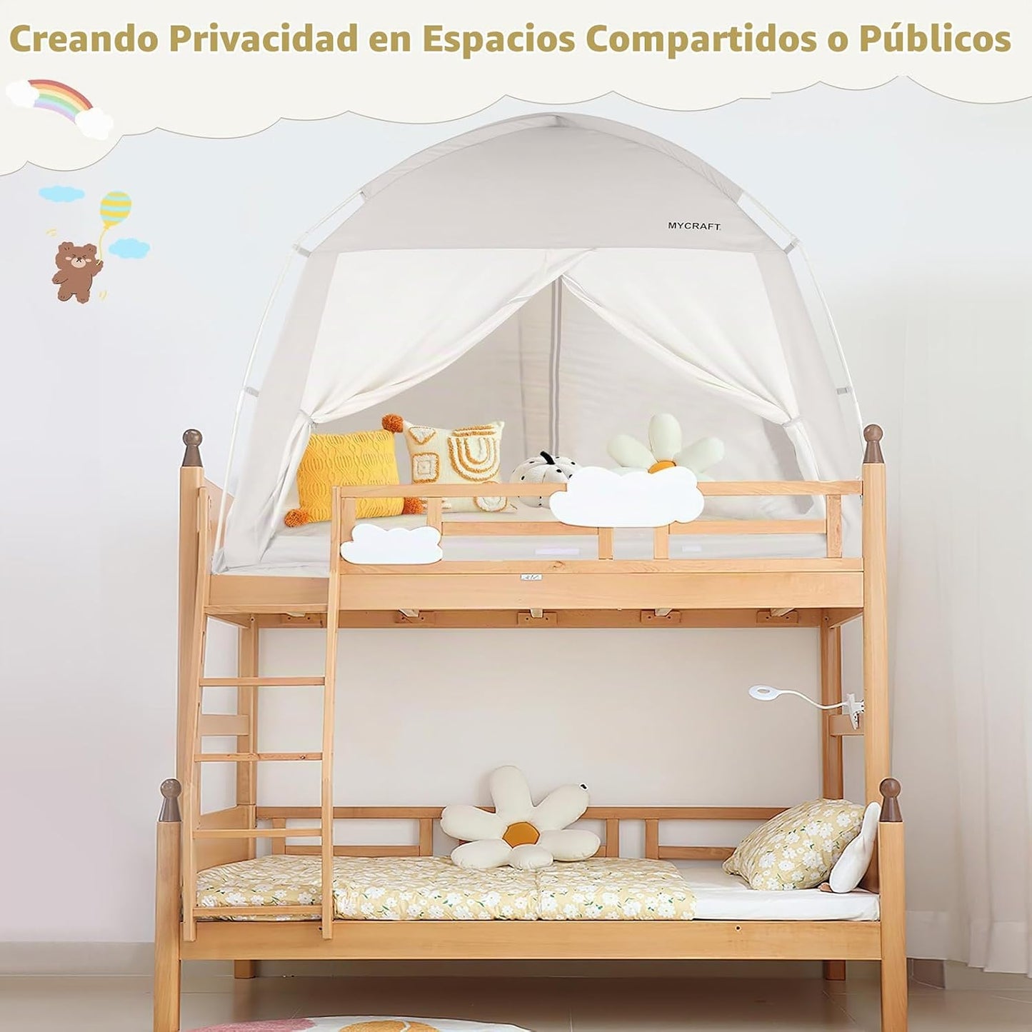 Carpas de Cama con Dosel - Carpa de Ensueño Privada para Dormir Cóm...