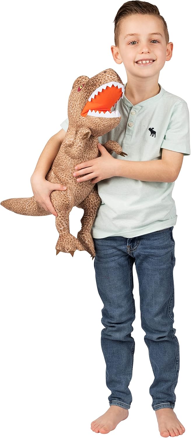 Jurassic World Dominion Rexy T-Rex - Almohada de peluche para niños...