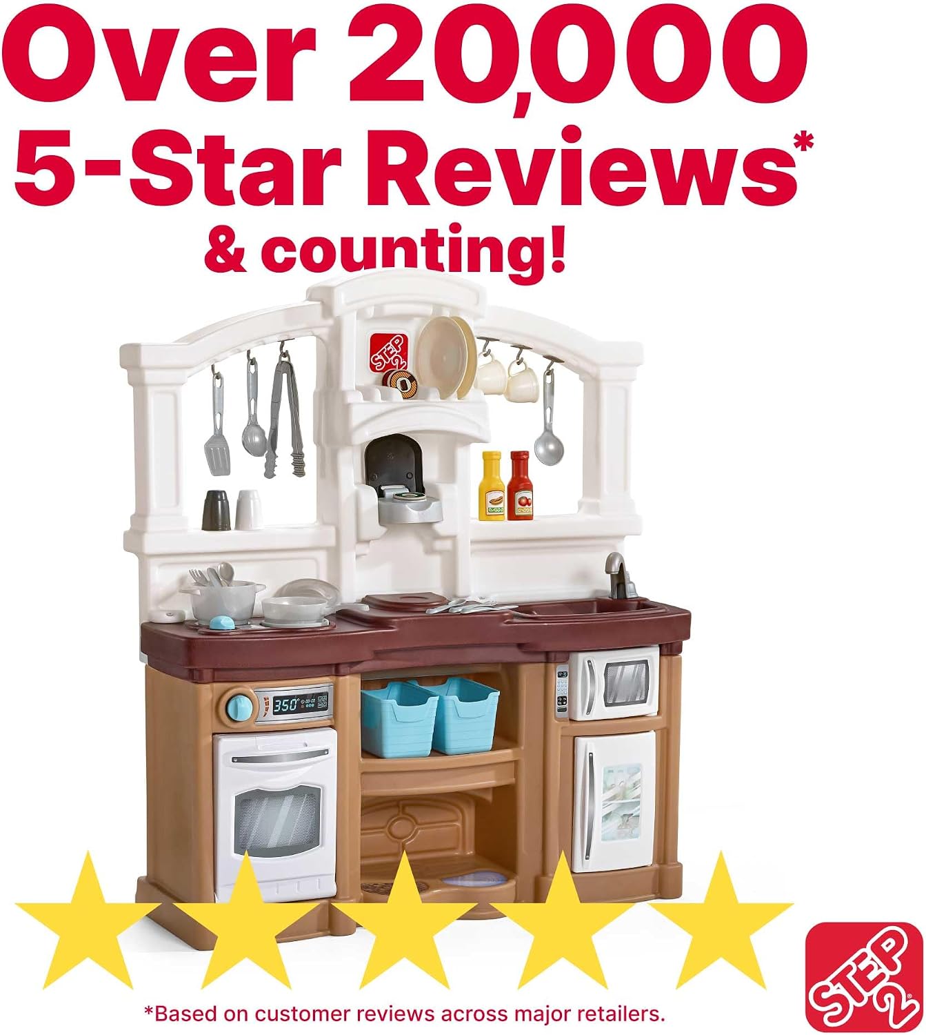 Step2 Fun with Friends - Juego de cocina para niños, cocinita para...