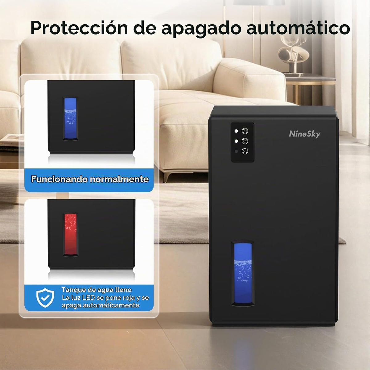 Deshumidificadores para el hogar, deshumidificador de 1000 pies cua...
