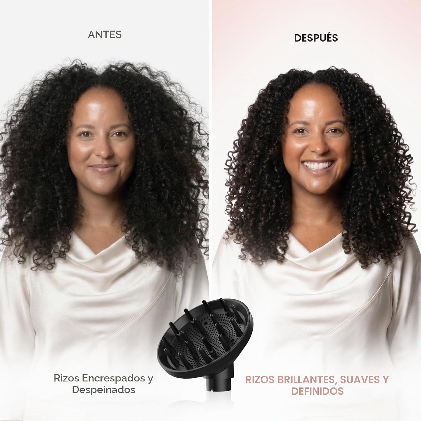 ELLA BELLA® Air Styler - Difusor profesional ventilado para rizos n...