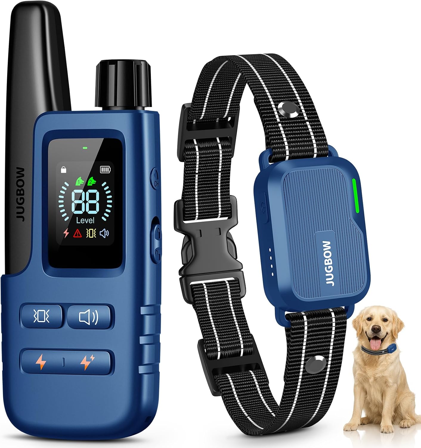 Jugbow Collar de choque para perros, collar de entrenamiento para p...