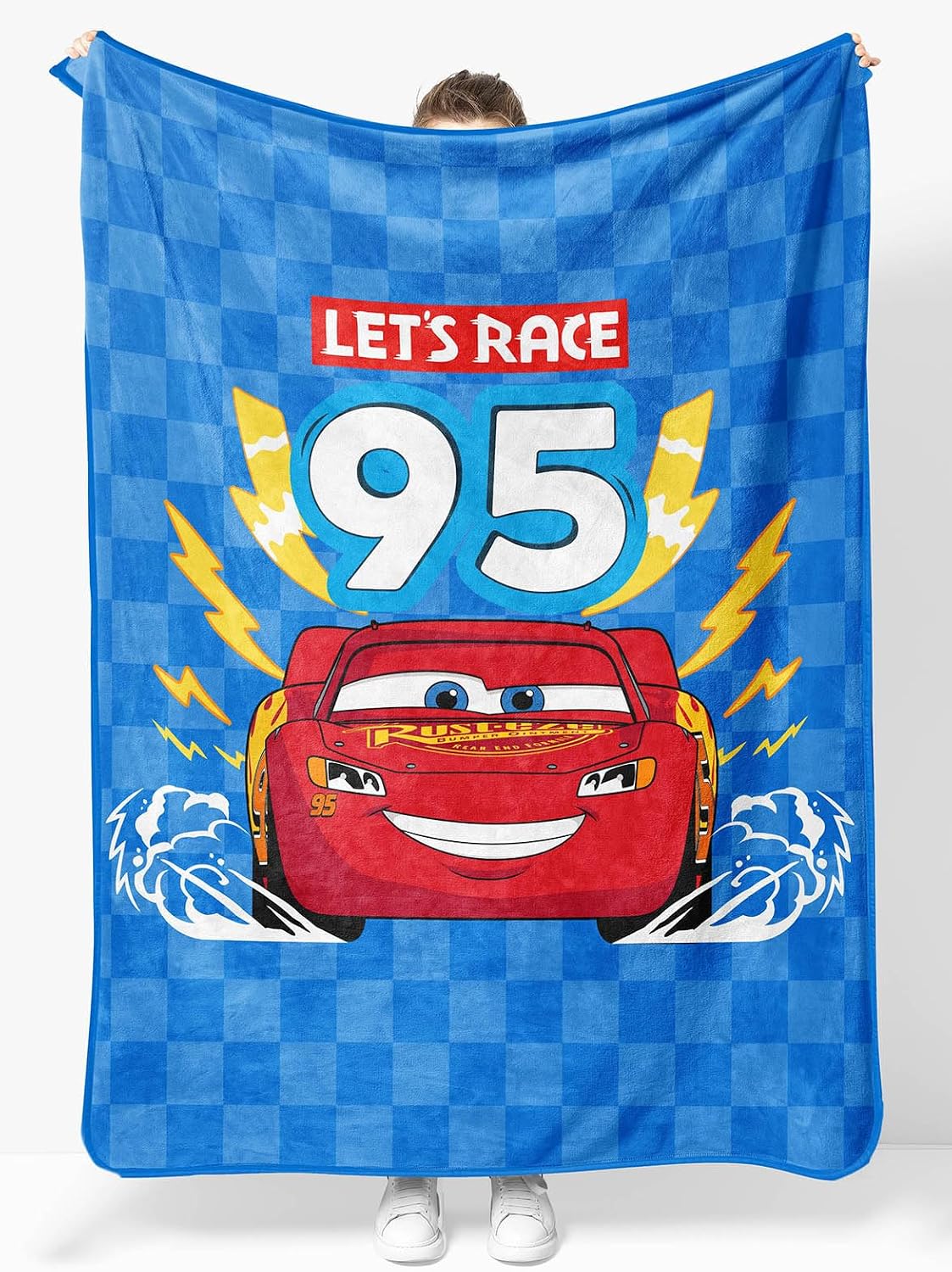 Sunny Side Up Disney Pixar Cars - Manta de peluche de 46 x 60 pulga...
