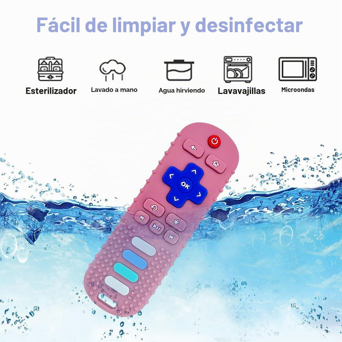 ROBBEAR Juguetes de dentición para bebés, mordedores de silicona de...