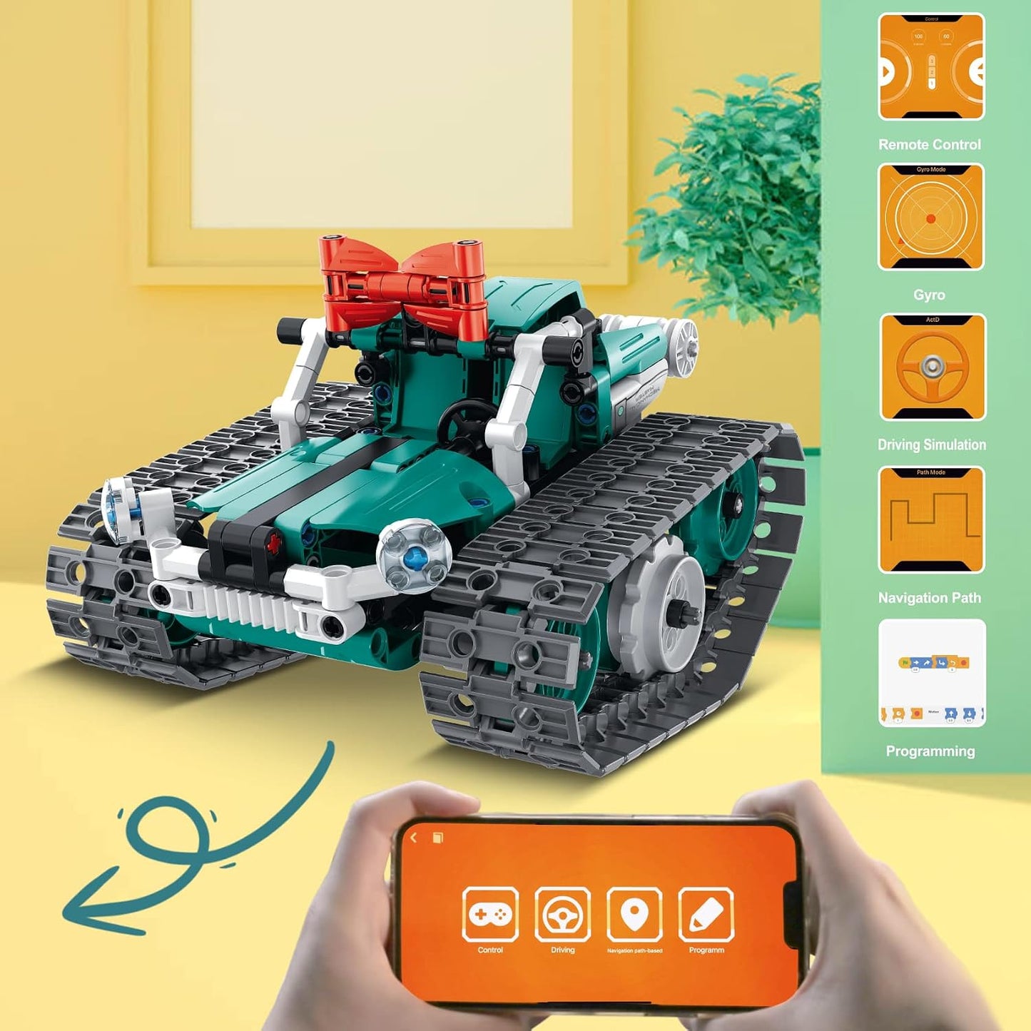 IQKidz APP\/Kits de construcción STEM de control remoto para niños...
