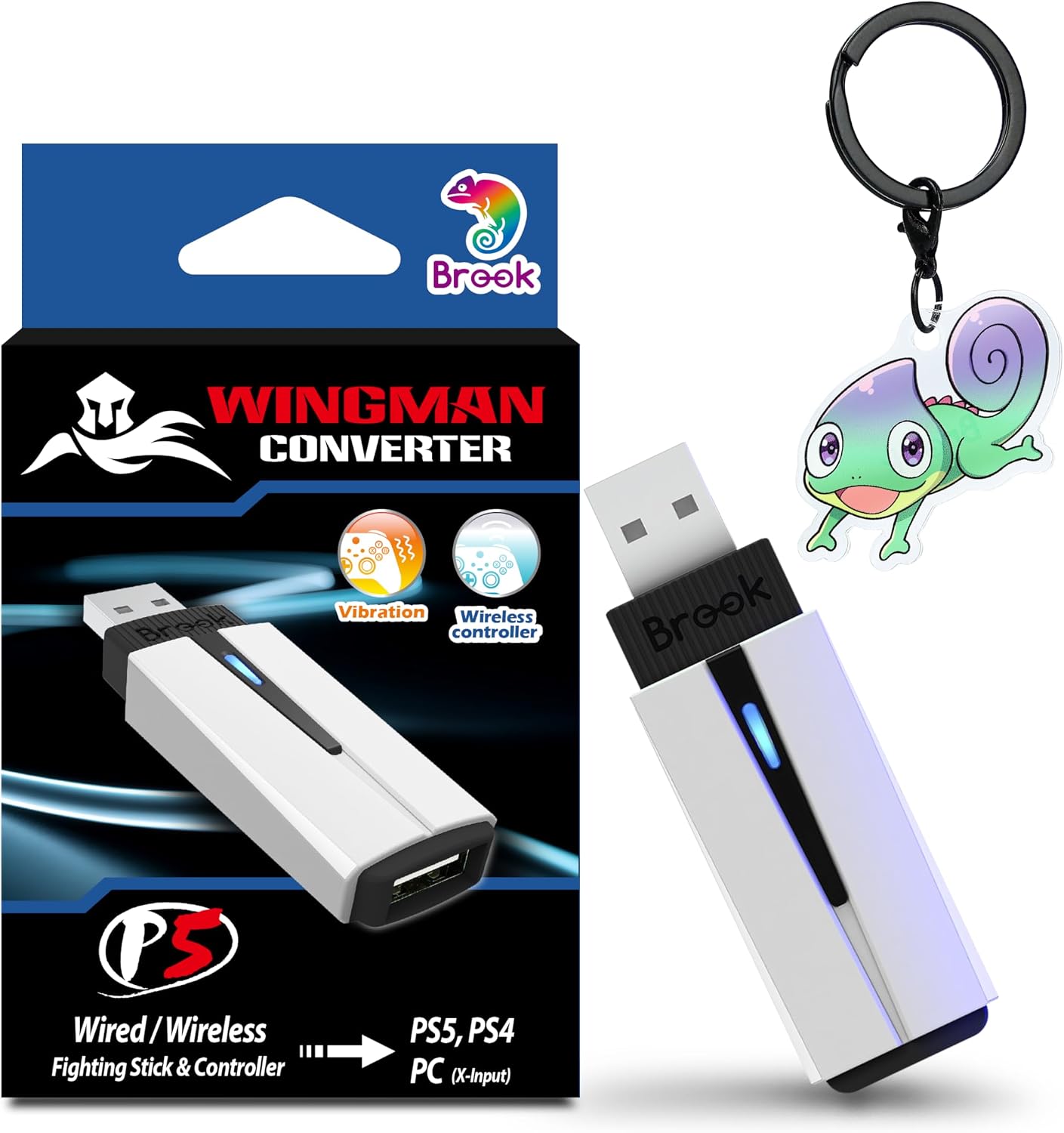 Brook Wingman P5 - Convertidor de controlador de PC P5 P4 con sopor...