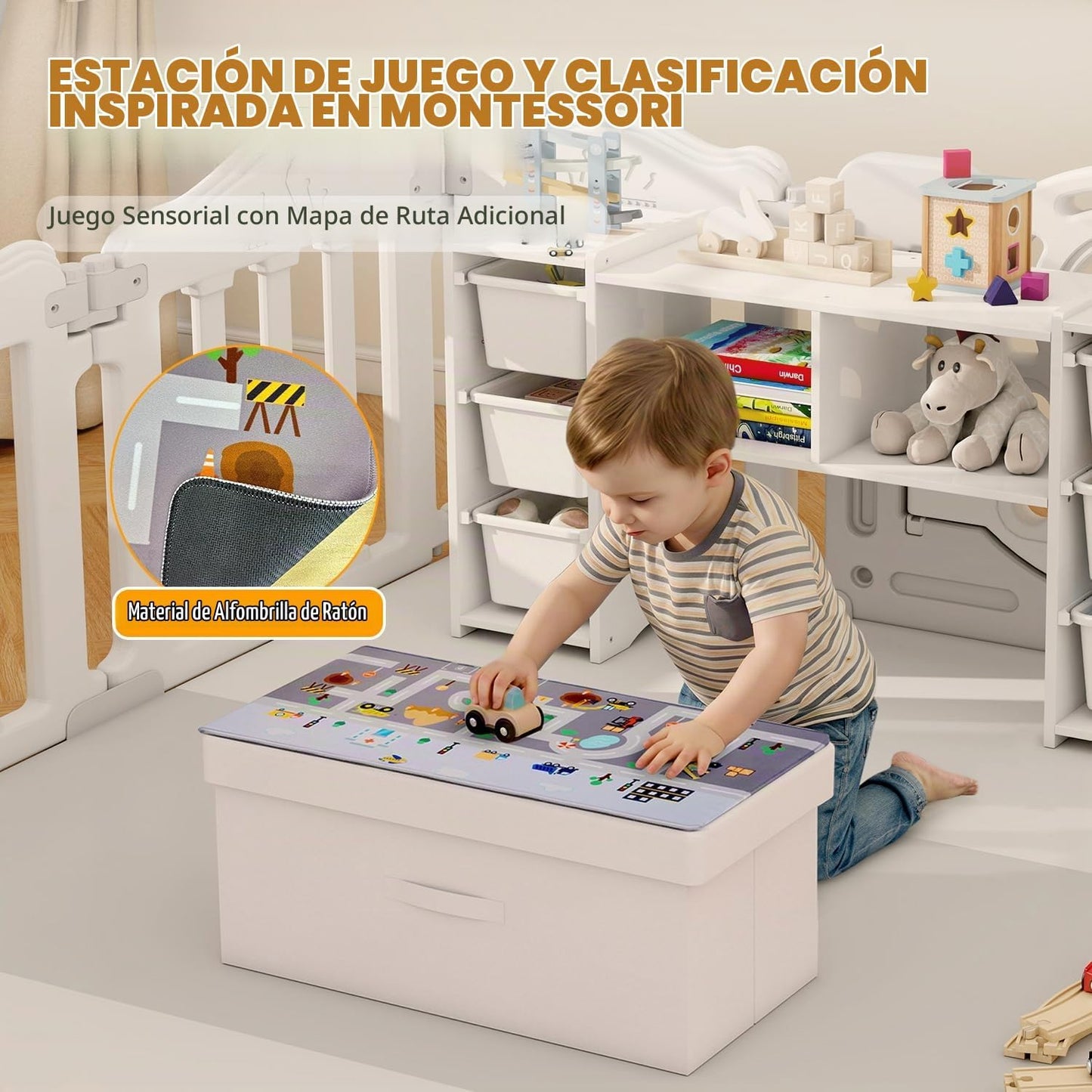 MallBest Estantería Montessori para Niños - 100% Madera de Pino Mac...