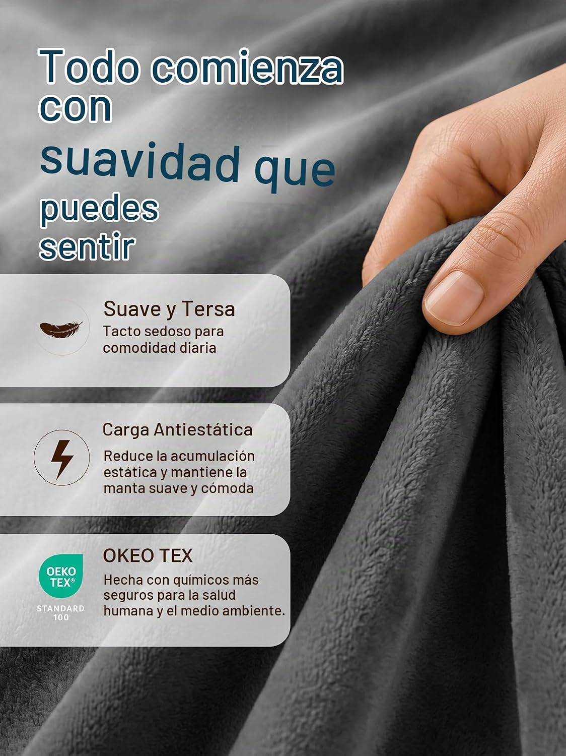 Utopia Bedding - Manta de vellón de lujo, mullida, antiestática; ma...