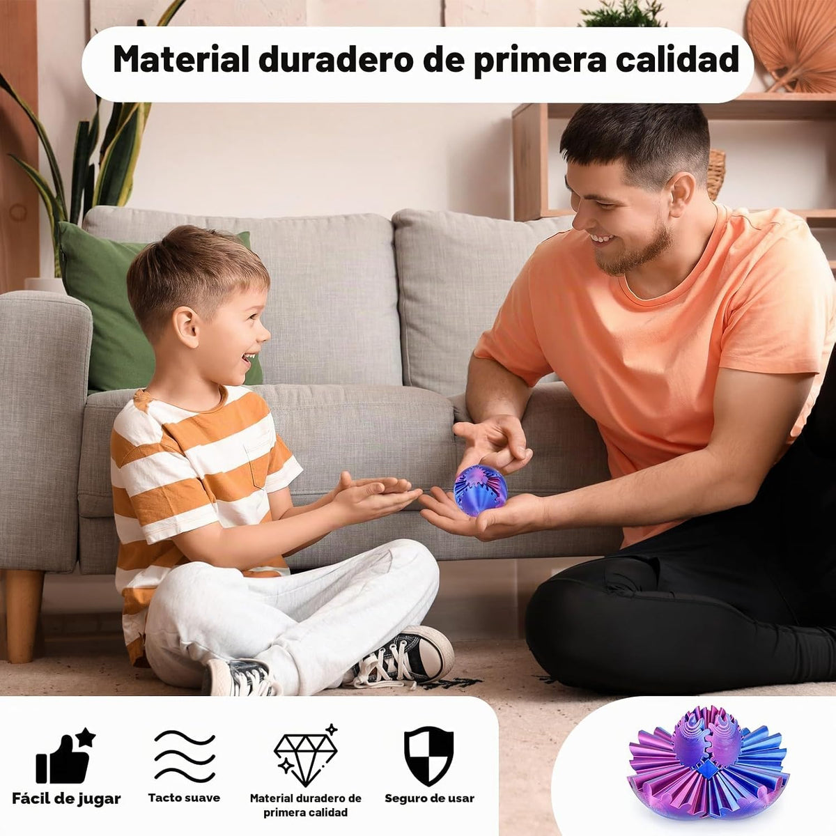 Cubo Juguete Fidget Bola de Engranajes Impreso en 3D, Juguetes Fidg...