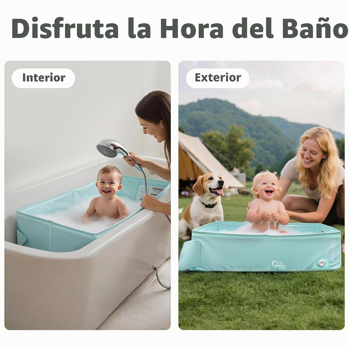 Bañera de bebé para niños de 6 meses a 3 años, regalos de baby show...