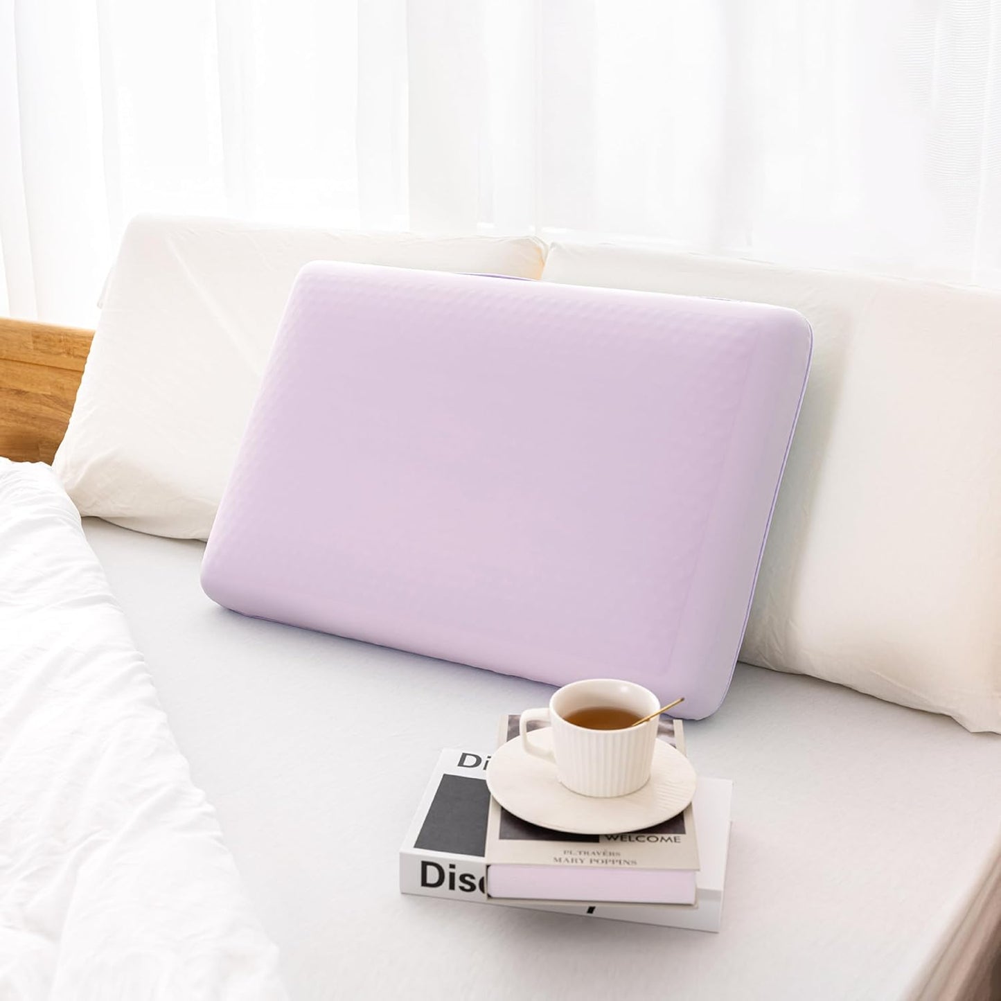 EGOHOME Almohada de espuma viscoelástica de gel refrescante, diseño...