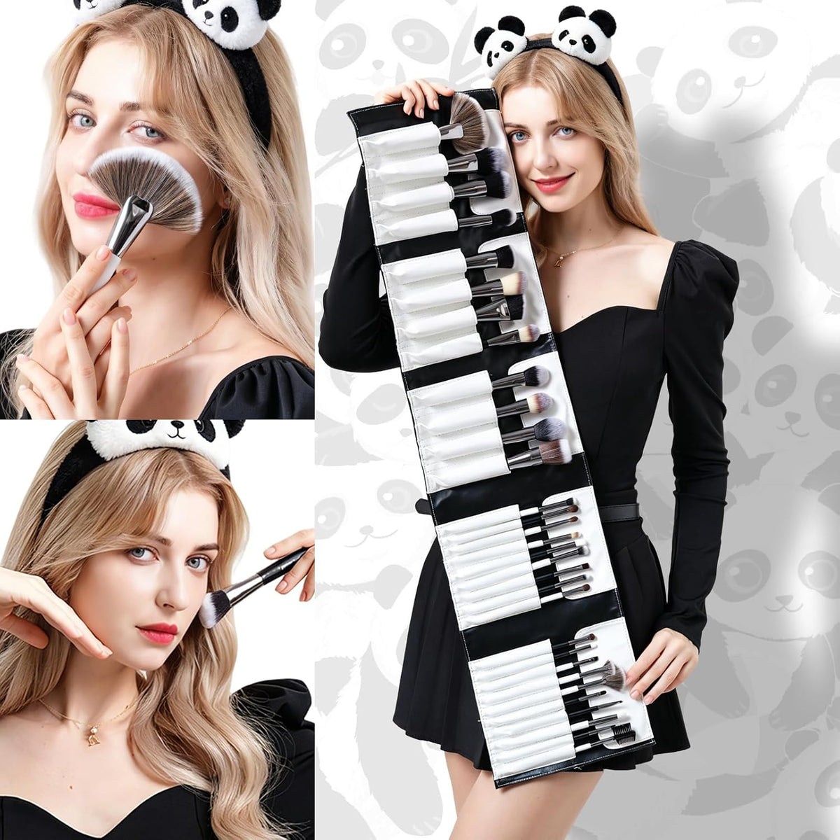 DUcare Juego de brochas de maquillaje profesional, 31 piezas, serie...