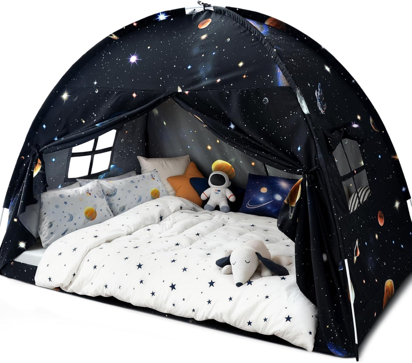 Tienda de campaña con dosel para cama completa, toldo interior para...