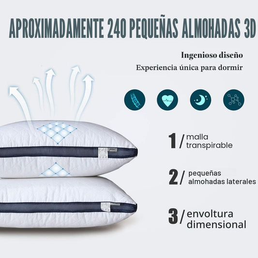 Meoflaw - Almohadas para dormir (2 unidades), juego de 2 almohadas...