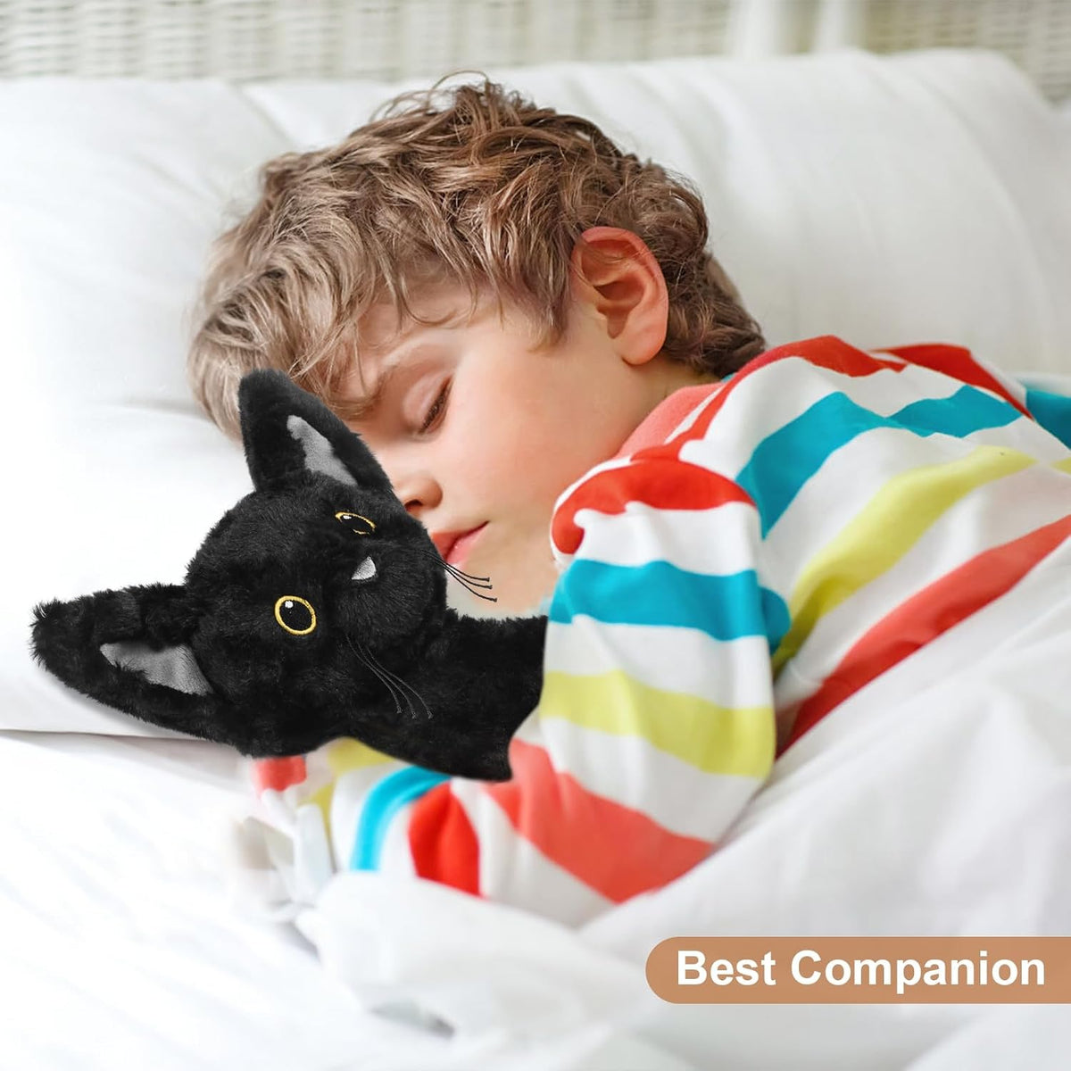 SuzziPals Devon Cat - Almohadilla térmica de peluche para calambres...