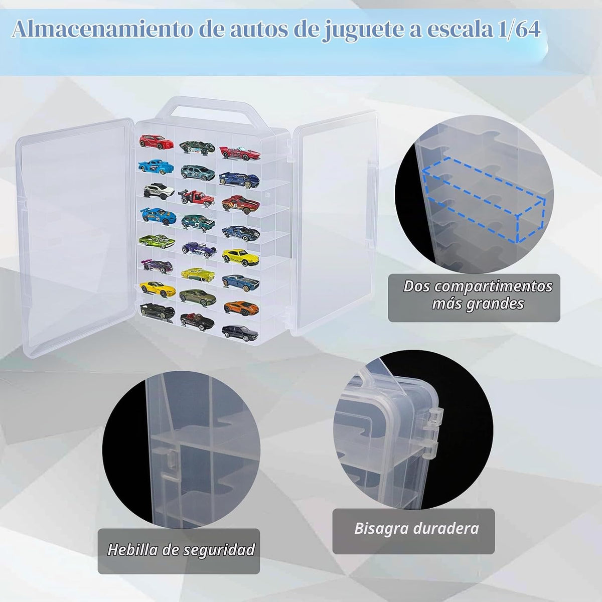 Ngdiluxury Estuche de almacenamiento de doble cara para almacenamie...