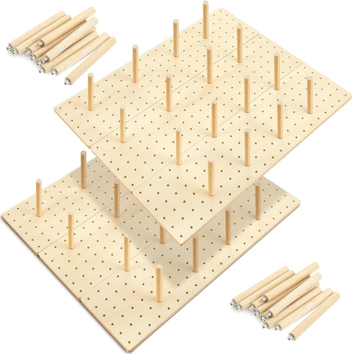 Kigley 6 Piezas Organizador de Cajón de Tablero de Clavijas de Made...