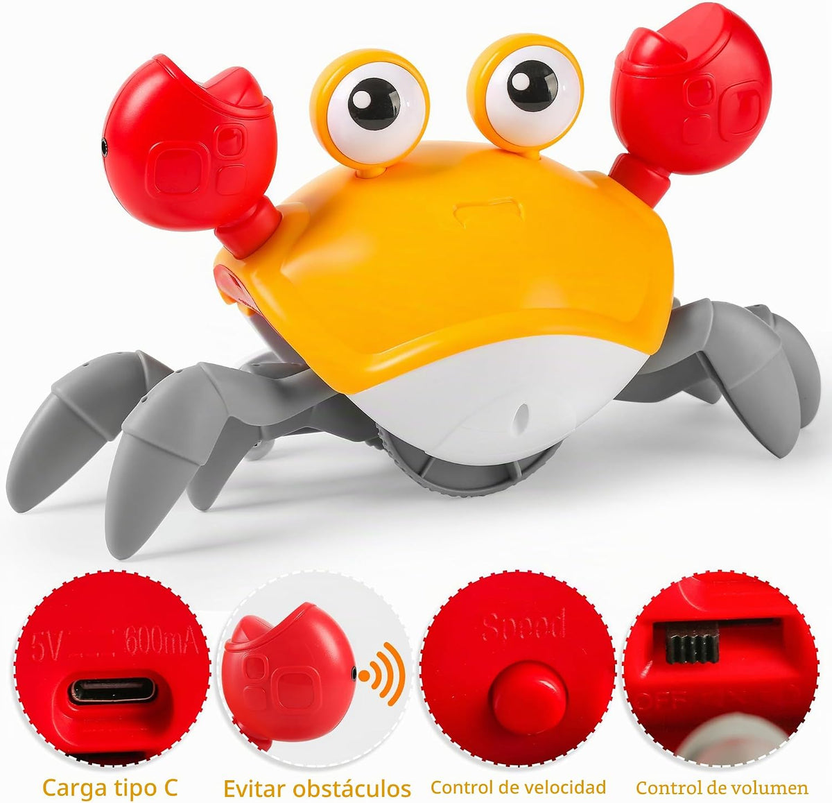 Juguete de Cangrejo que Gatea para Bebés Infantil: Juguetes para Ti...