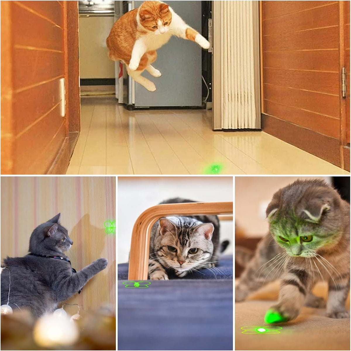 Juguete Waputne para Gatos de Interior, Juguetes Recargables USB pa...